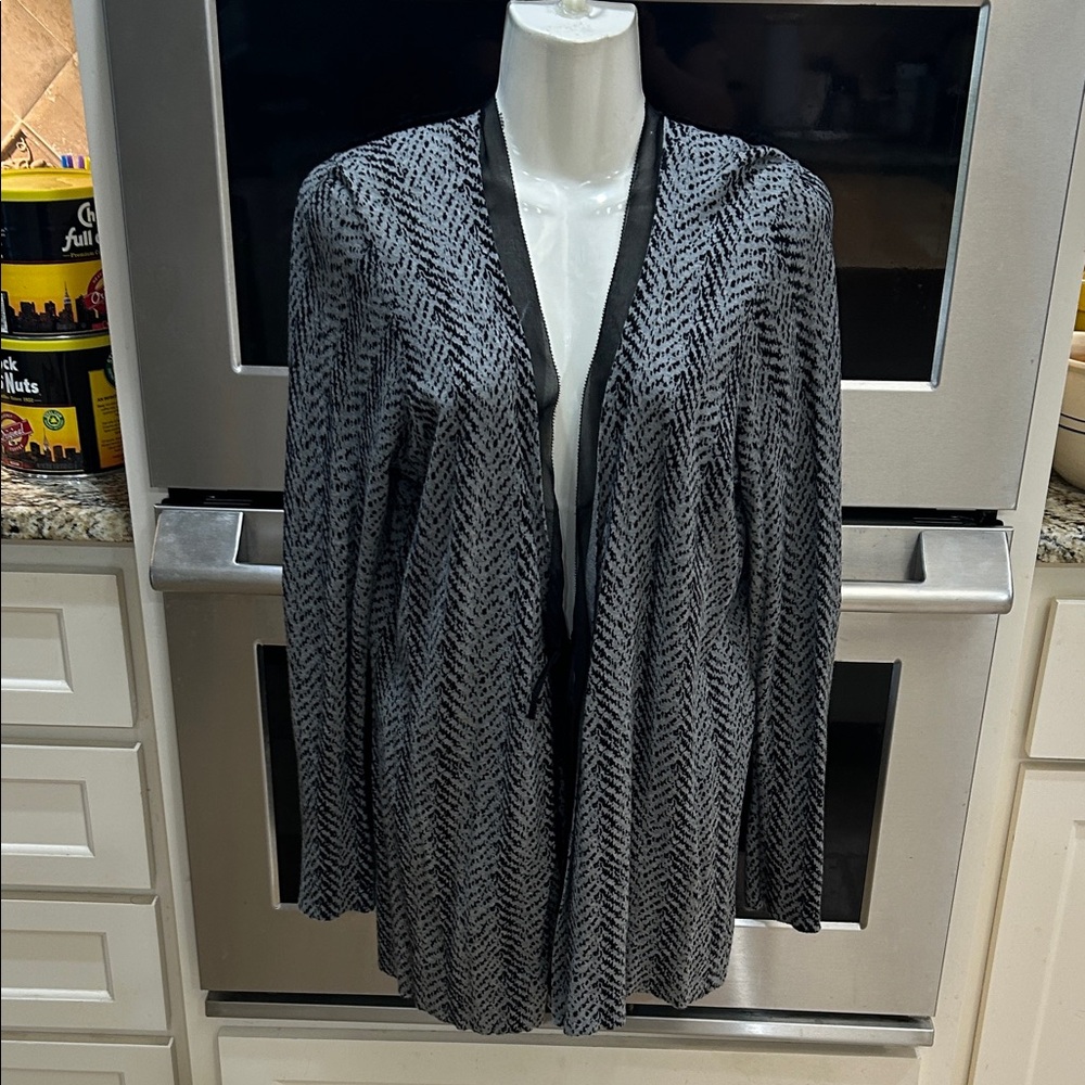 Simply Vera Vera Wang Black and Gray Women's Jacket
